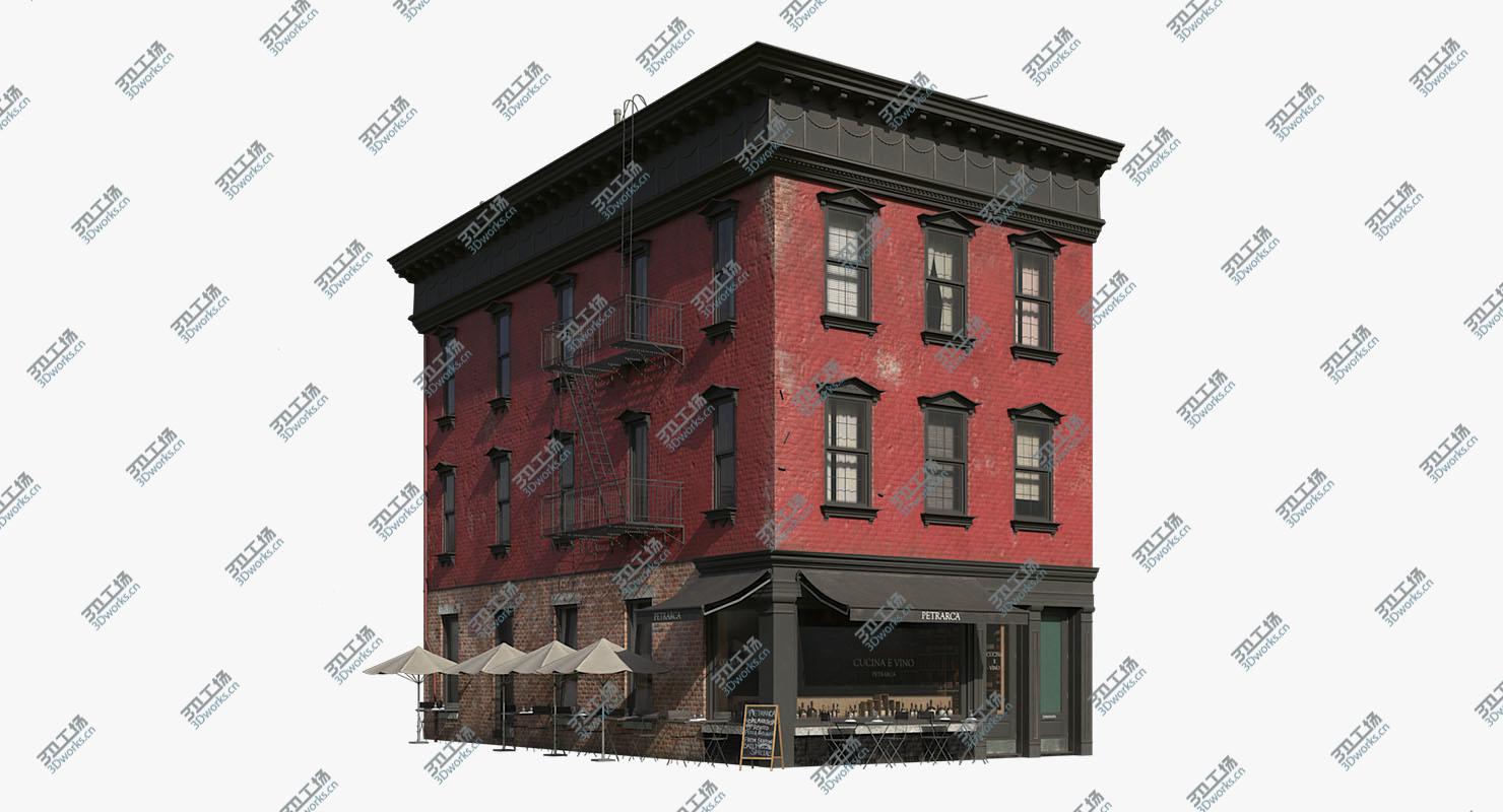 images/goods_img/202104023/New York Corner Building Restaurant 3D model/1.jpg